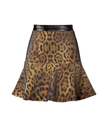 Camilla And Marc Kiska Skirt In Cheetah/black