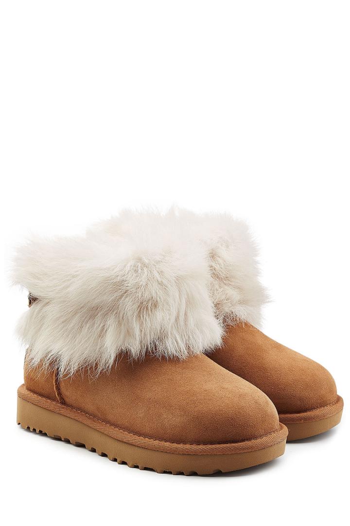 Ugg Australia Ugg Australia Suede And Sheepskin Boots