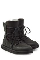 Ugg Australia Ugg Australia Shearling-lined Boots With Lace-up Front - Black