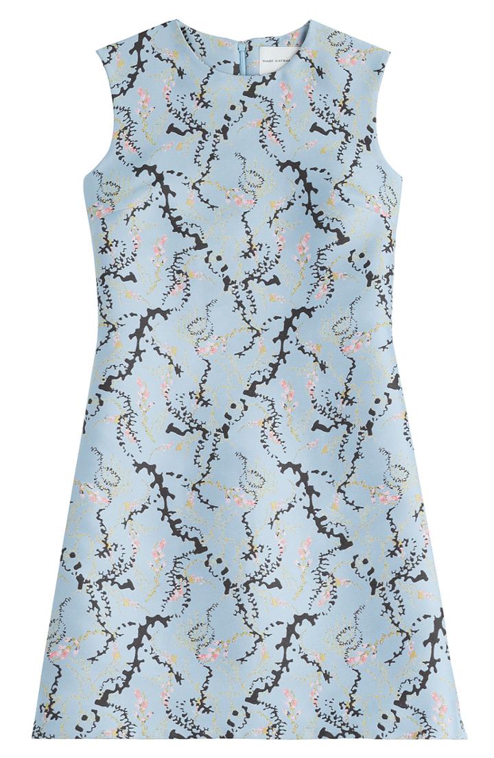 Mary Katrantzou Badgielol Jacquard Shift Dress