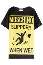 Moschino Moschino Printed Silk T-shirt Dress - Black