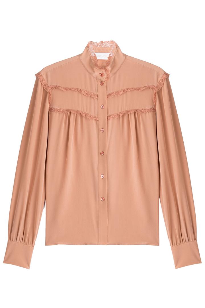 See By Chloé See By Chloé Silk Blouse With Lace