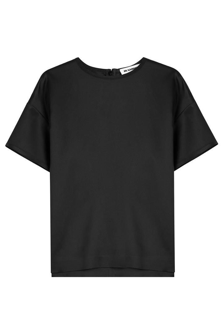 Jil Sander Jil Sander Satin T-shirt - Black
