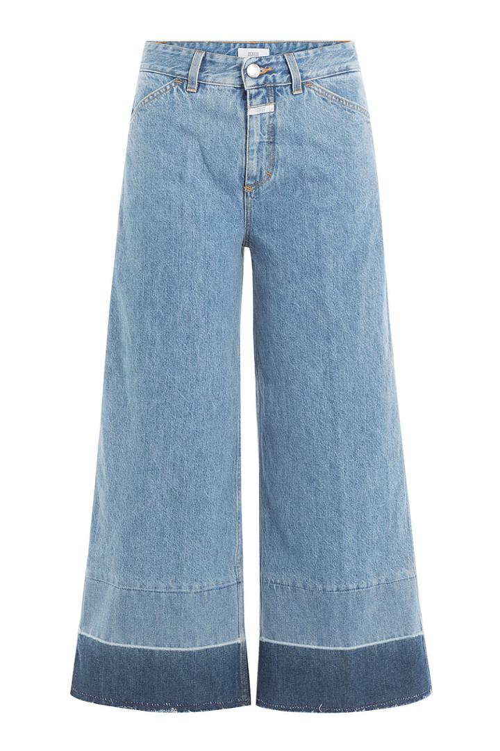 Closed Closed Contrast Cuff Denim Culottes