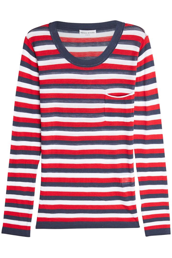 Sonia Rykiel Sonia Rykiel Striped Top With Silk And Cotton