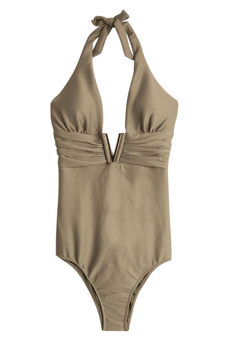 Heidi Klein Heidi Klein Manda Island V Bar One Piece - Green