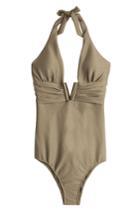 Heidi Klein Heidi Klein Manda Island V Bar One Piece - Green