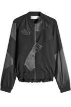 Victoria Victoria Beckham Victoria Victoria Beckham Wool Bomber Jacket With Silk