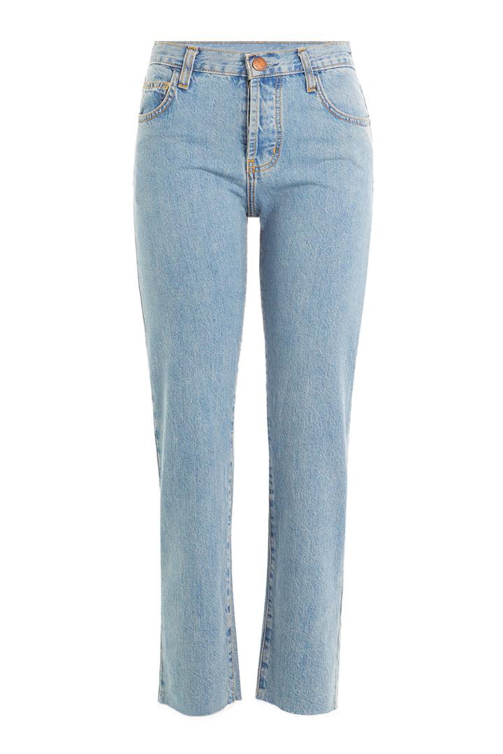 Current/elliott Current/elliott Cropped Straight Leg Jeans