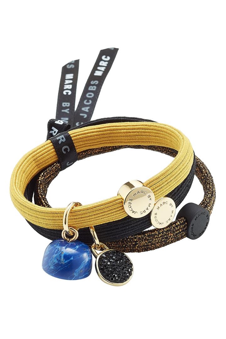 Marc By Marc Jacobs Marc By Marc Jacobs Pave Disc Hair Ties - Multicolor