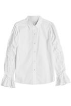 Frame Denim Frame Denim Lace Up Sleeve Cotton Shirt