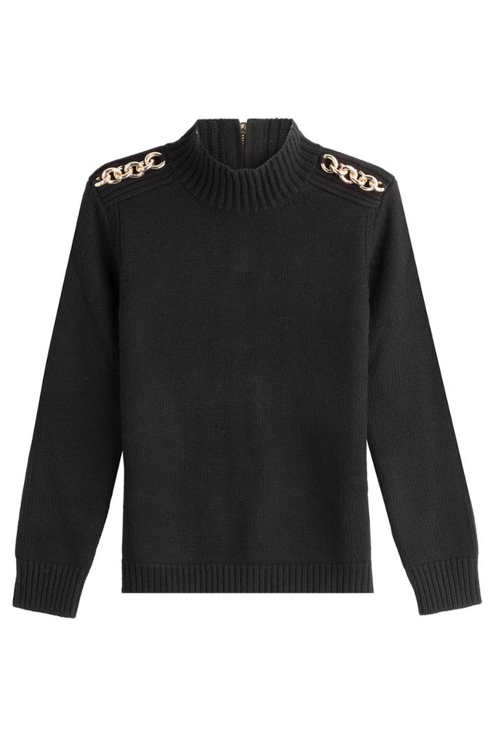 Burberry London Burberry London Wool Pullover With Cashmere - Black
