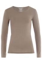 Majestic Majestic Long-sleeved Jersey Top - Green