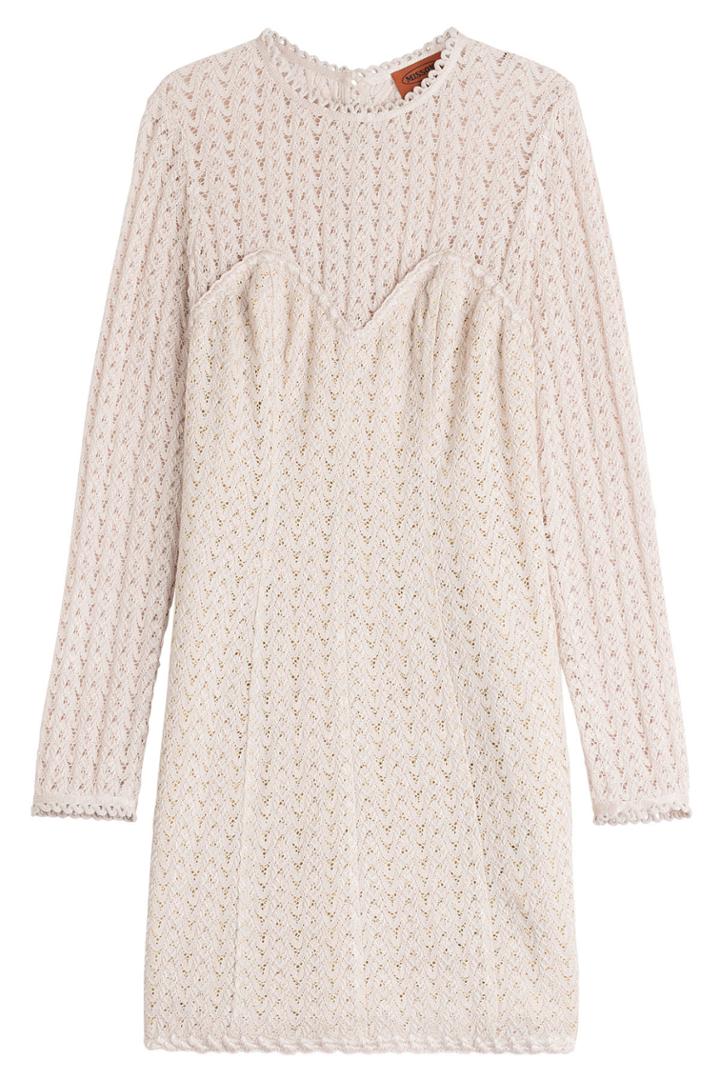 Missoni Missoni Crochet Knit Dress With Wool