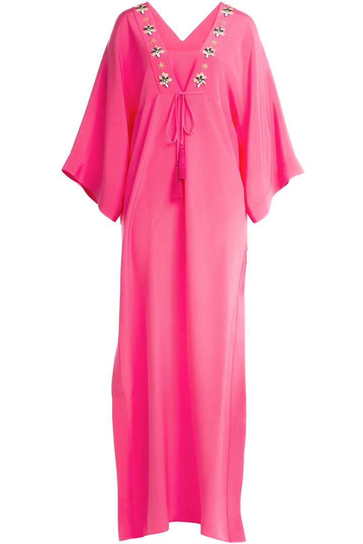 Emilio Pucci Emilio Pucci Embroidered Silk Caftan - Pink