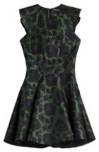 Alexander Mcqueen Silk-wool Brocade Dress