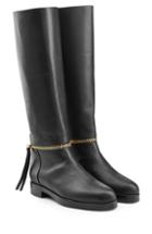 Pierre Hardy Leather Knee Boots With Zipper