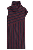 Carven Striped Dress With Wool