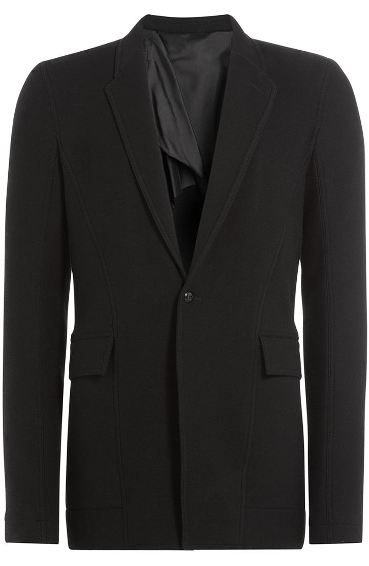 Rick Owens Men Virgin Wool Blazer