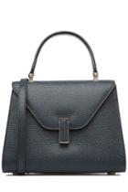 Valextra Valextra Leather Mini Shoulder Bag - Blue