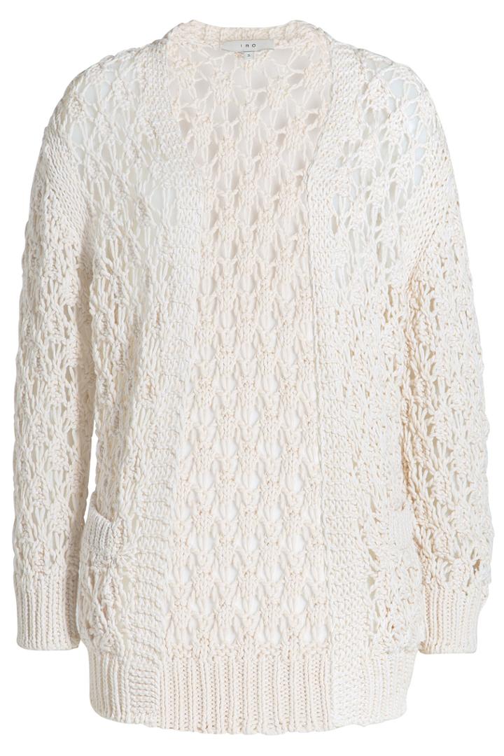 Iro Iro Cotton Blend Cardigan - Beige