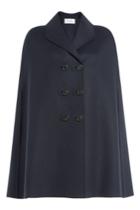 Valentino Valentino Virgin Wool Cape - Blue