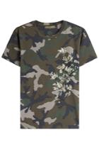 Valentino Valentino Printed Cotton T-shirt - Green