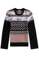 Kenzo Kenzo Wool Pullover With Flower Embellishments - Black