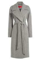Hugo Hugo Belted Wool Coat - Grey