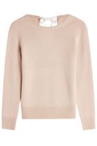 Theory Theory Cashmere Pullover With Satin Tie - Pink