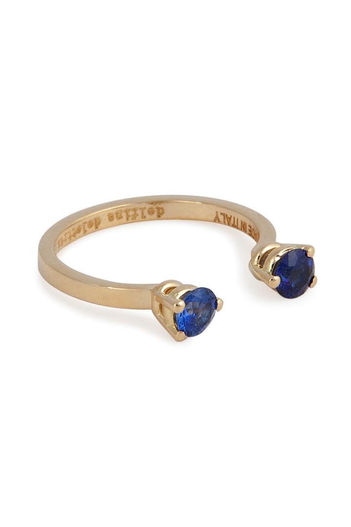 Delfina Delettrez Delfina Delettrez 18kt Yellow Gold Ring With Sapphires - Multicolored
