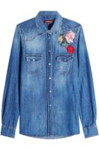 Seven For All Mankind Seven For All Mankind Denim Shirt With Embroidery - Blue