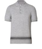Brioni Wool-silk Polo Shirt