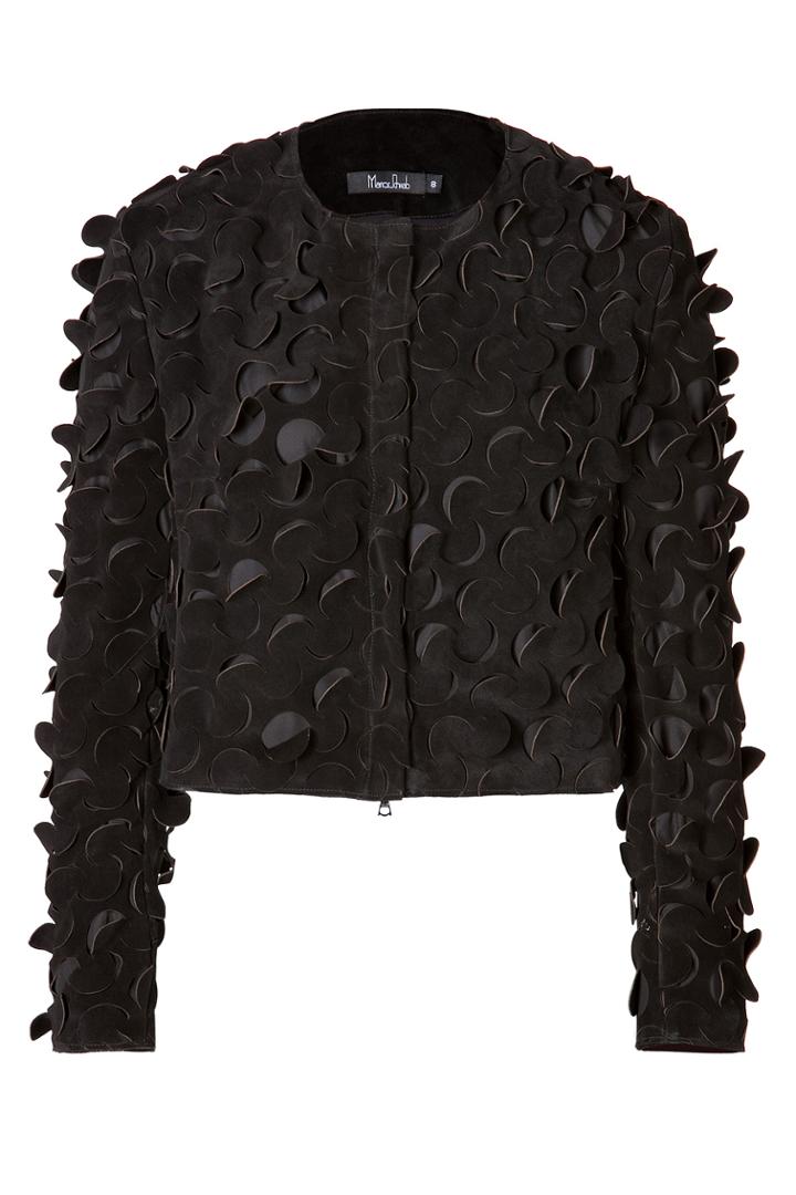 Marios Schwab Marios Schwab Suede Jacket With Cutout Detailing - Black