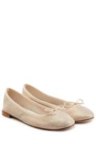 Repetto Repetto Cendrillon Metallic Suede Ballerinas