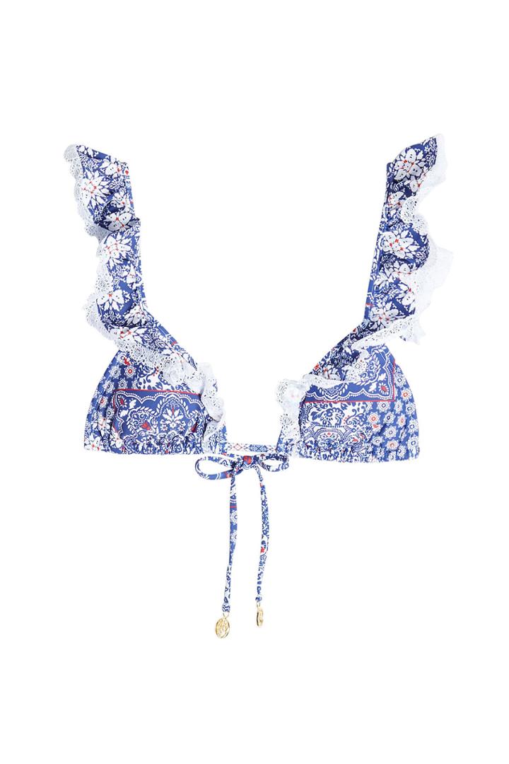 Luli Fama Luli Fama Printed Bikini Top
