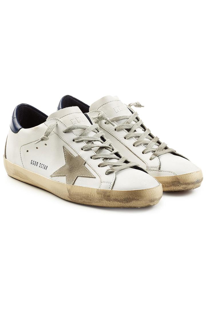 Golden Goose Deluxe Brand Golden Goose Deluxe Brand Super Star Leather And Suede Sneakers