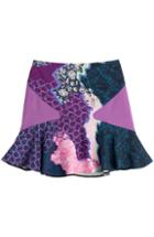 Peter Pilotto Mixed Print Flared Mini-skirt