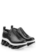 Marc By Marc Jacobs Marc By Marc Jacobs Embossed Leather Ninja Wave Skate Sneaker - Black