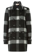 Burberry Brit Burberry Brit Printed Virgin Wool Coat - Multicolor