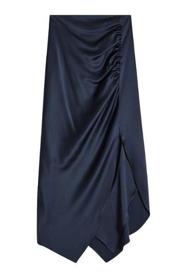 Peter Pilotto Peter Pilotto Ruched Satin Skirt