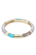 Alexis Bittar Alexis Bittar Colorblocked Hinged Bangle - Gold