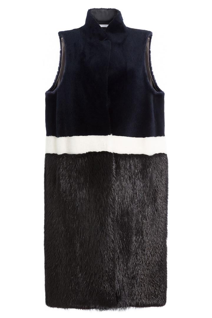 Ines & Marechal Ines & Marechal Shearling And Mink Fur Vest - Blue