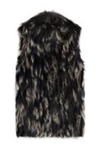 Diane Von Furstenberg Diane Von Furstenberg Silver Fox Fur Vest - Black