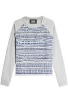 Karl Lagerfeld Karl Lagerfeld Woven Cotton Sweatshirt