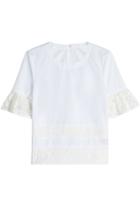 Burberry London Burberry London Cotton Top With Lace