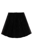 Fendi Fendi Velvet Skirt With Cutout Paneling - Black