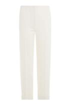 Alexander Mcqueen Alexander Mcqueen Cropped Wool Pants - White