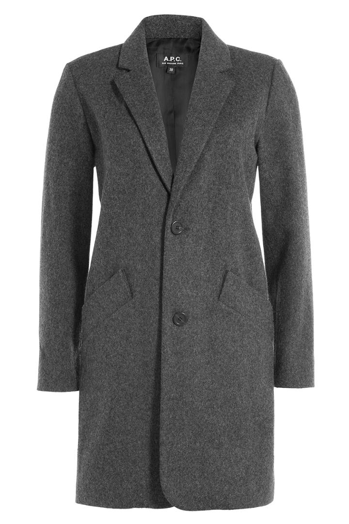 A.p.c. A.p.c. Wool Coat - Grey