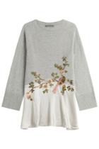 Alberta Ferretti Alberta Ferretti Wool-cashmere Pullover With Embroidery